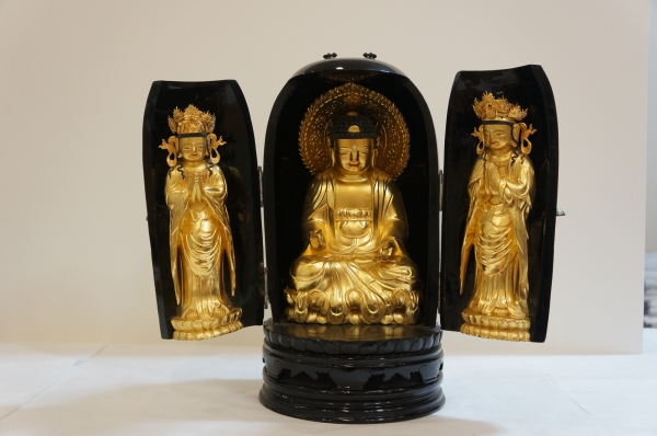 합천 해인사 목조아미타여래삼존불감